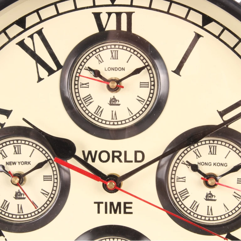 Orologio mondiale - nero - 41 cm