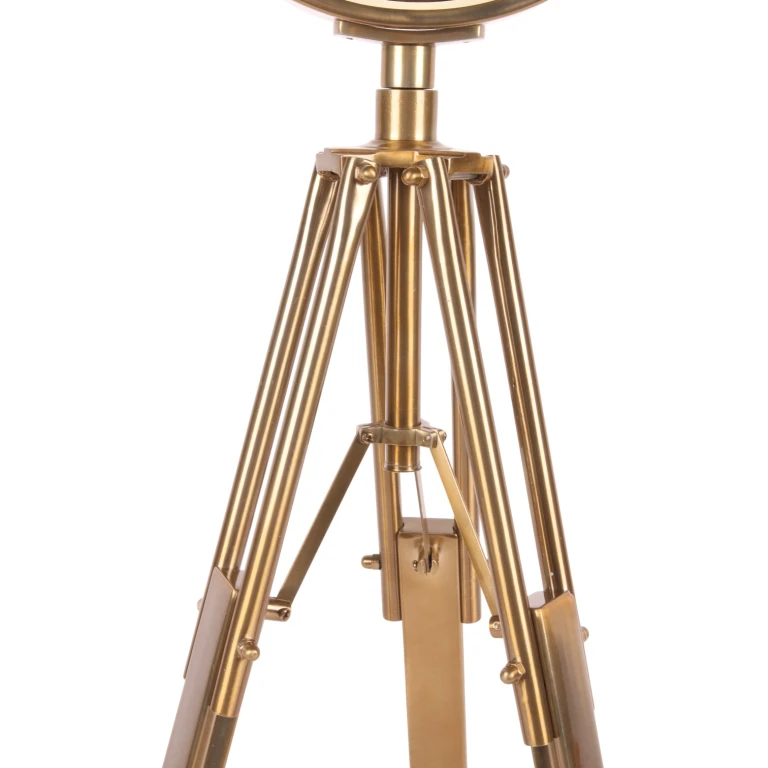 Orologio mondiale su supporto - oro - 100 cm