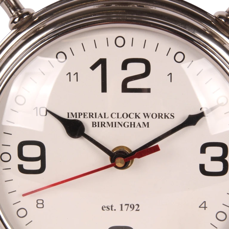 Orologio da tavolo - argento - alluminio - 28 cm - 1 pezzo
