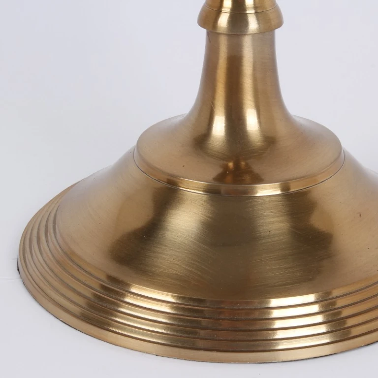 Candelabro a 5 bracci - 104 cm - oro - alluminio