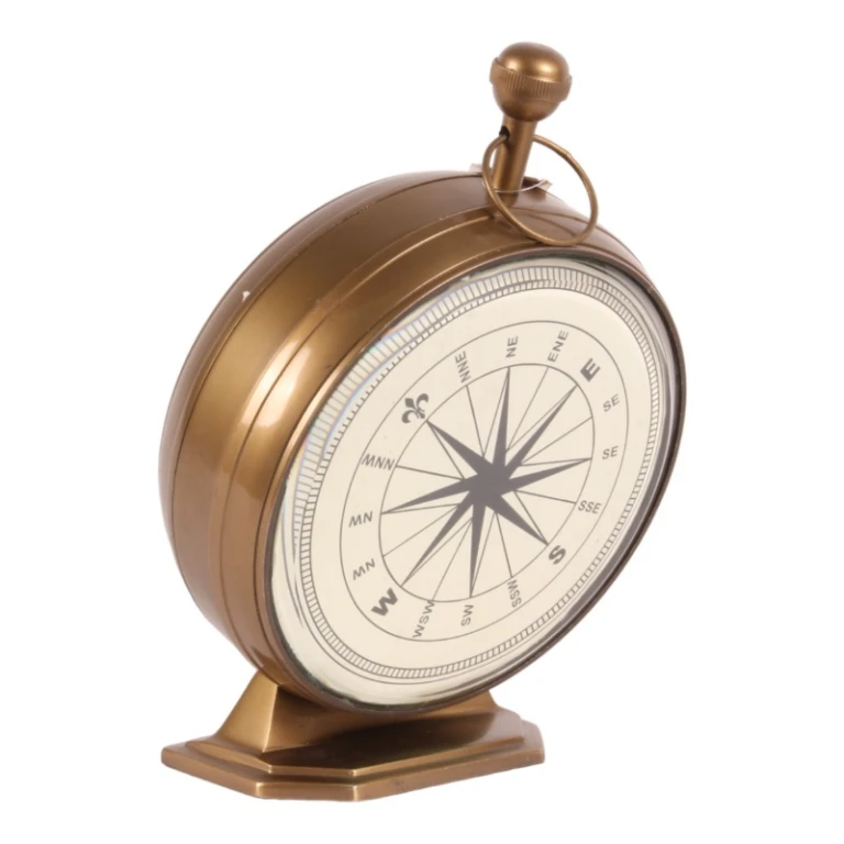 Orologio da tavolo Alain - ottone - oro - 27 cm