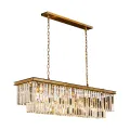 Lampadario Hilton - oro - vetro - 125 cm