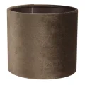 Lampenkap cilinder - 15 cm - groen - stof