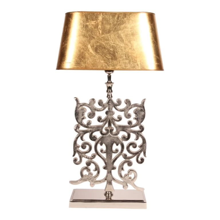 Lampada da tavolo - argento - alluminio - 83 cm - 1 pezzo
