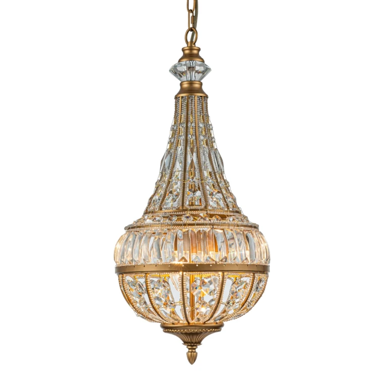 Lampadario Dutch Style Colosseo - 80 cm - oro - ferro e vetro