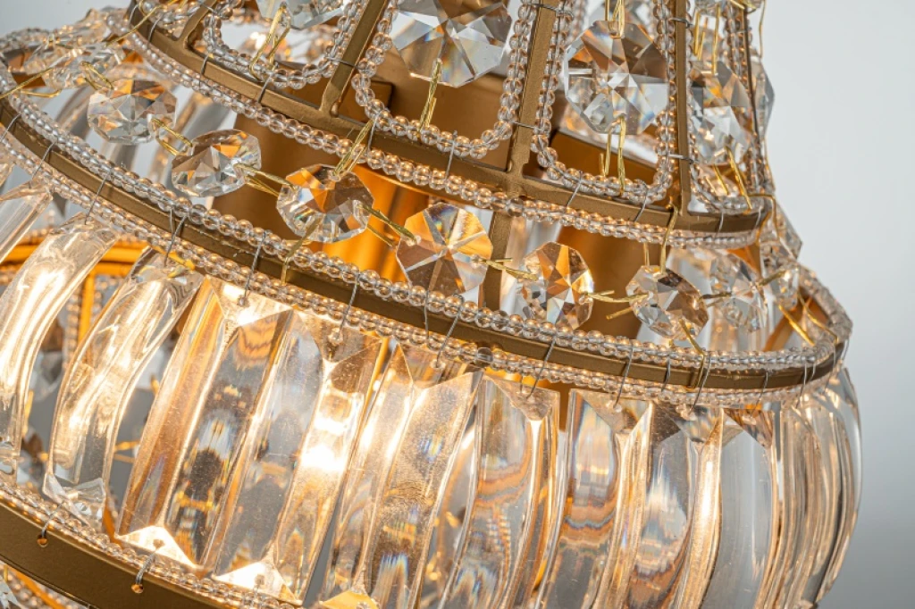 Lampadario Dutch Style Colosseo - 80 cm - oro - ferro e vetro