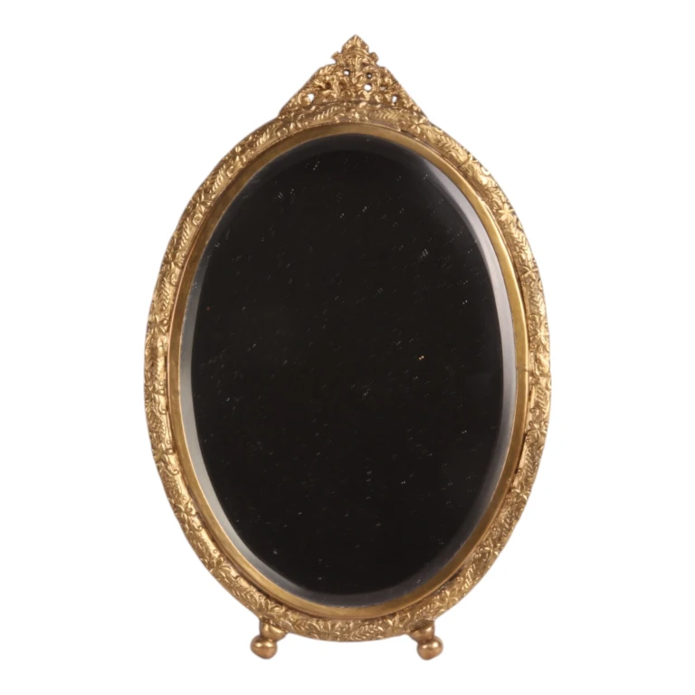 Specchio - ottone - oro - 22 cm - 1 pezzo