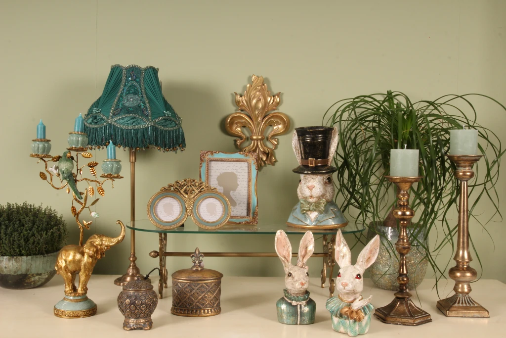 Ornamento da parete - oro - 33 cm - resina artificiale