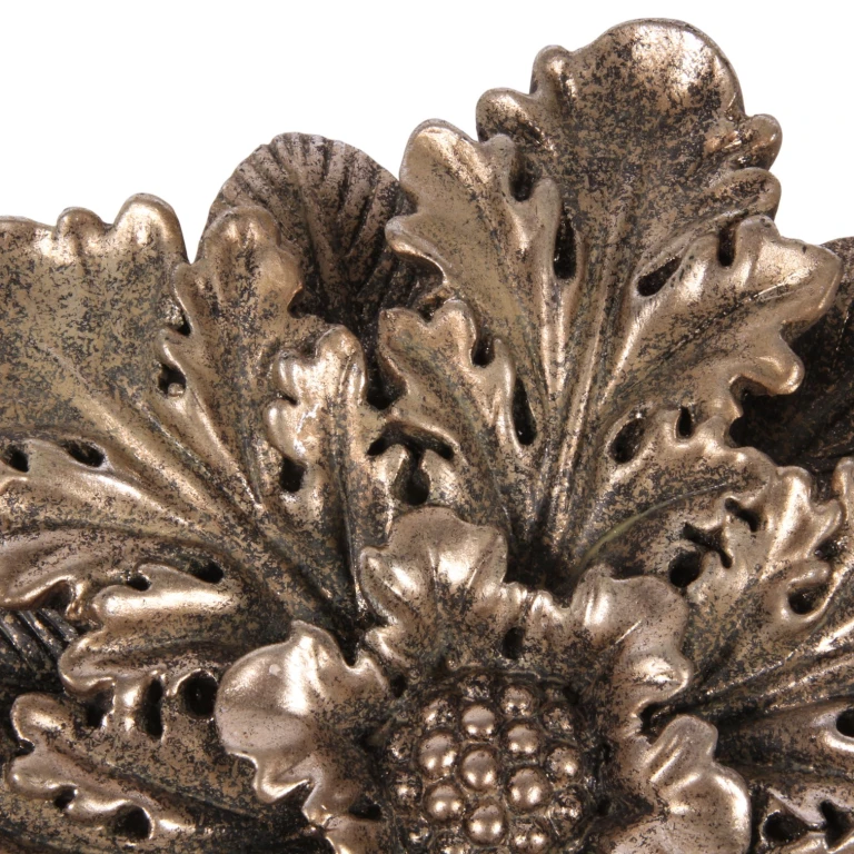 Ornamento da parete Fiore - argento - 20 cm - resina artificiale