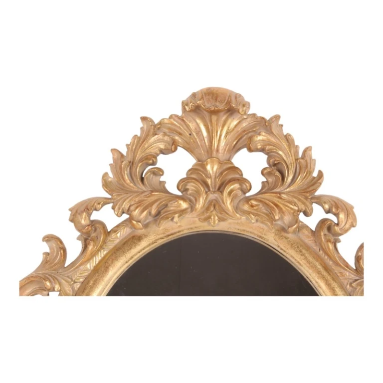 Specchio da parete - oro - resina artificiale - 56 cm - 1 pezzo