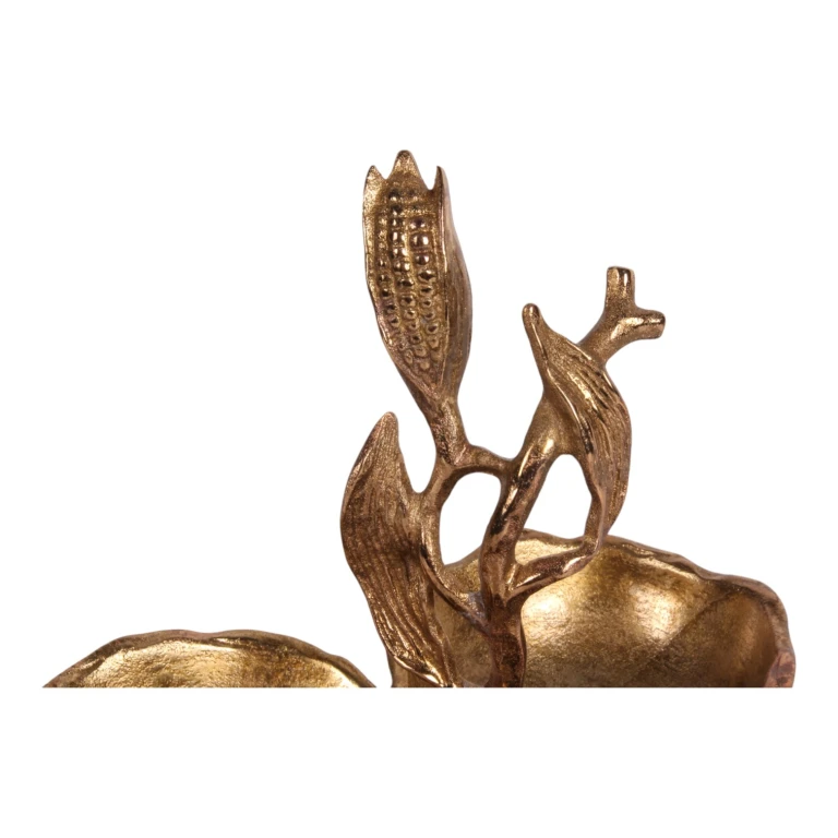 Ciotole decorative - oro - alluminio - set da 3 pezzi - 24 cm