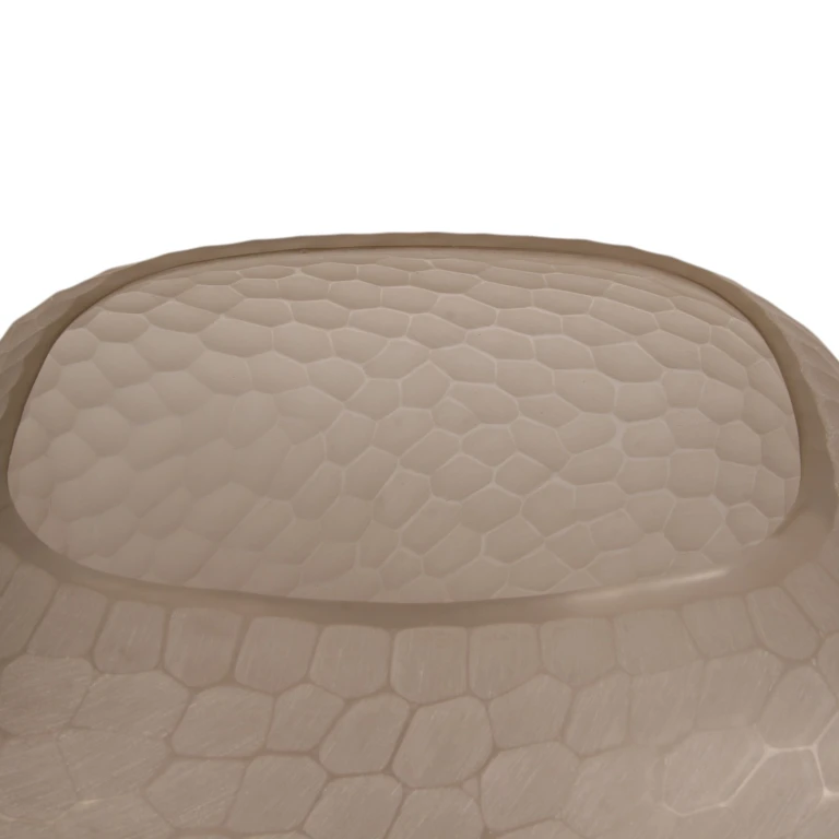 Vaso Pebble - 26 cm - marrone - vetro