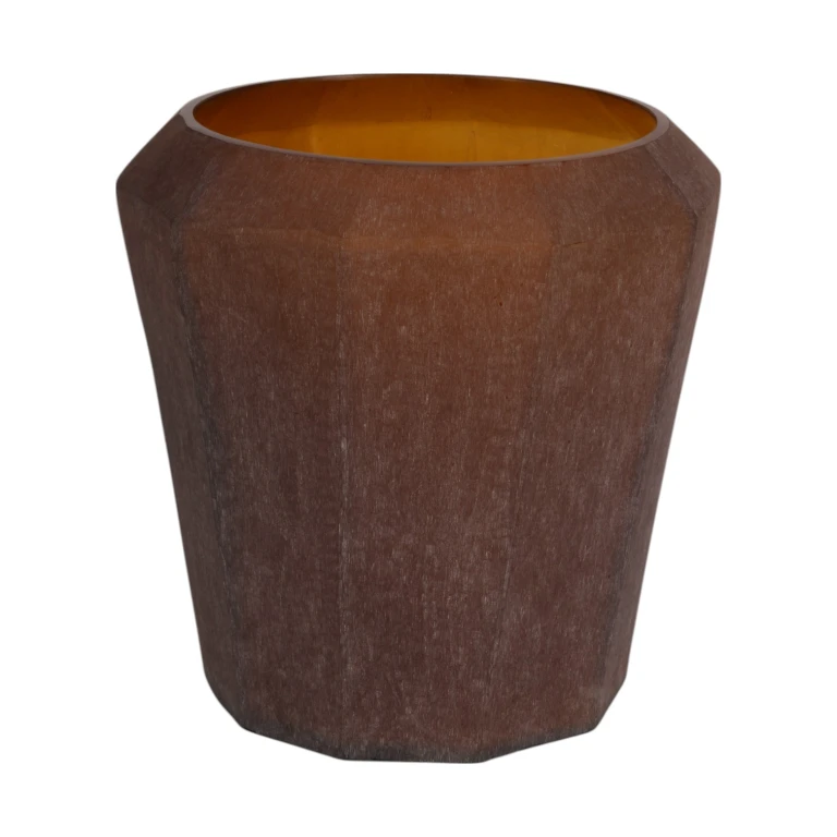 Vaso Diamond - 29 cm - ambra - vetro