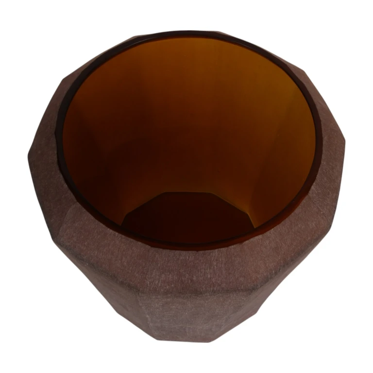 Vaso Diamond - 29 cm - ambra - vetro
