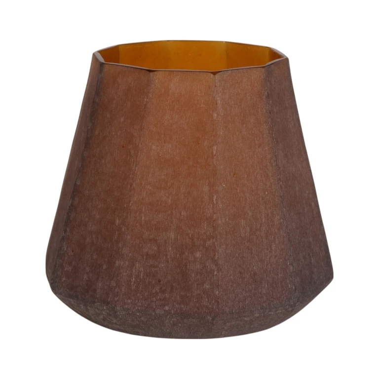 Vaso Diamond - 29 cm - ambra - vetro