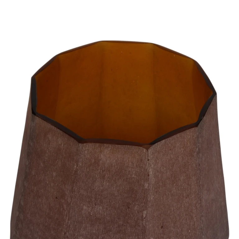 Vaso Diamond - 29 cm - ambra - vetro