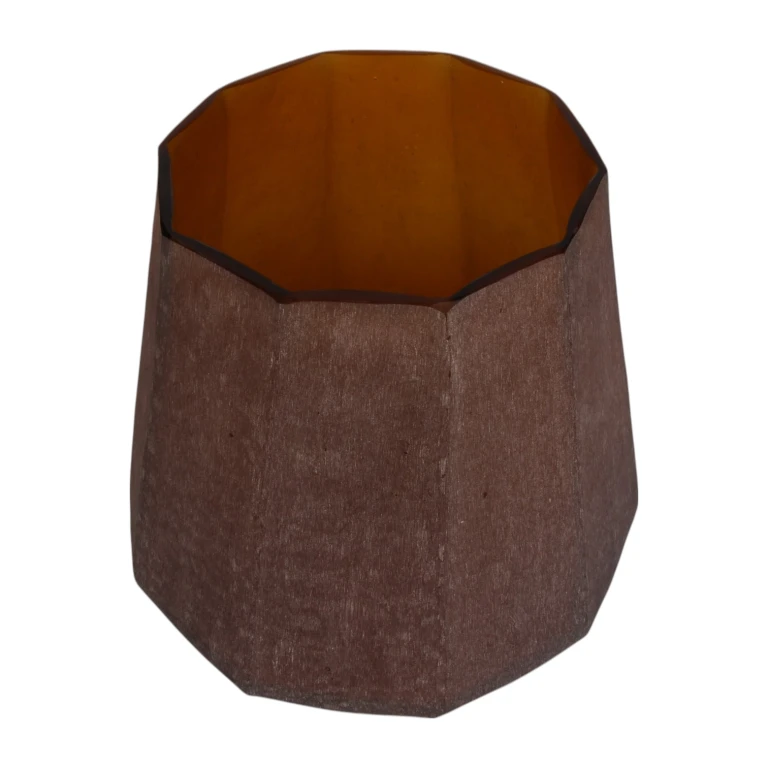 Vaso Diamond - 29 cm - ambra - vetro