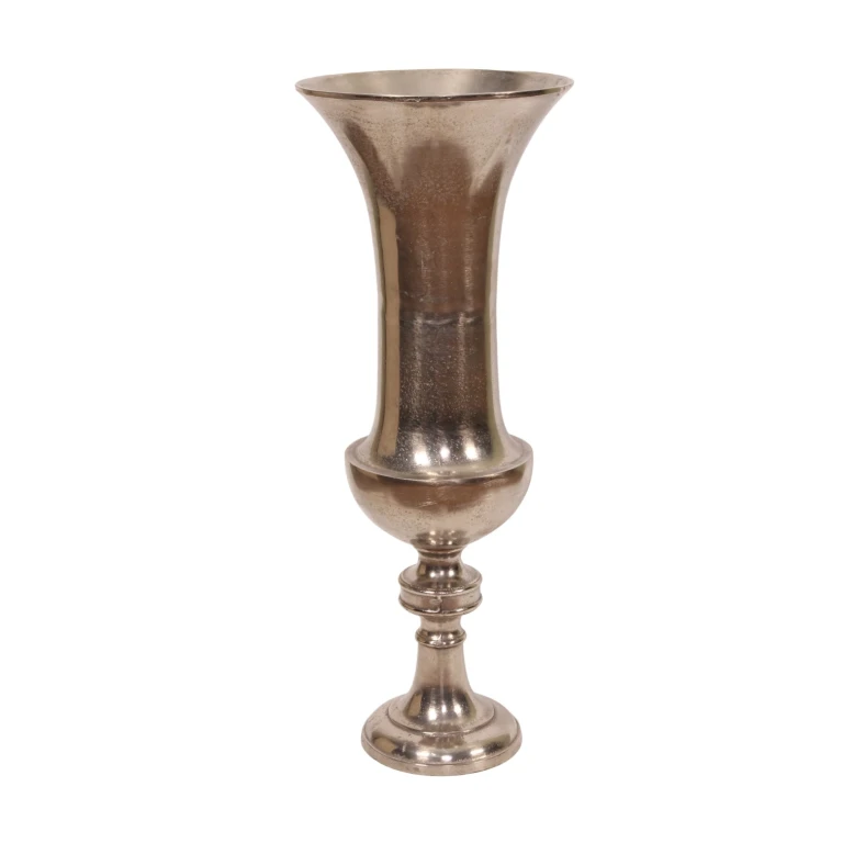 Vaso - 73 cm - argento - alluminio