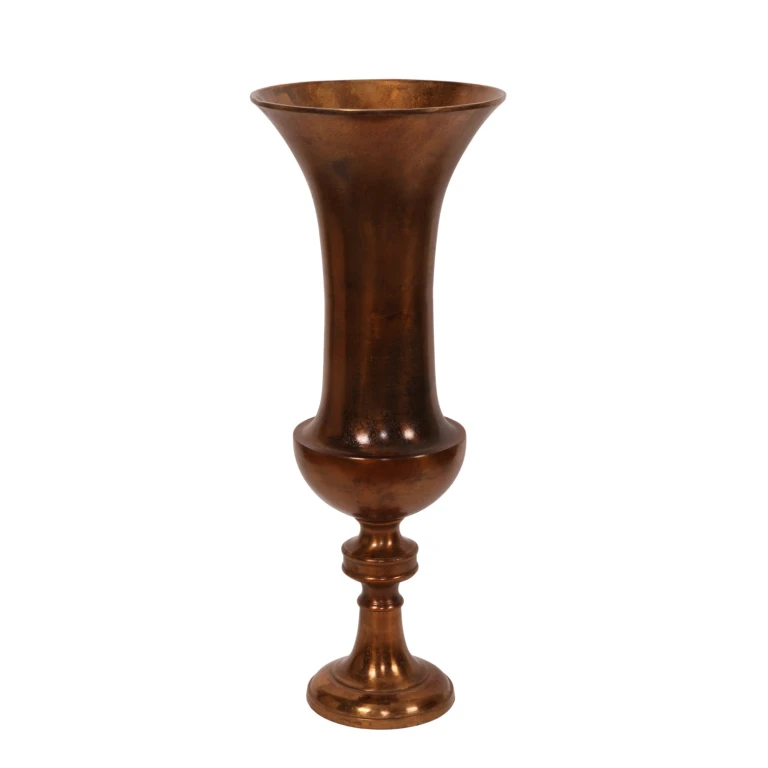 Vaso - 73 cm - bronzo antico - alluminio