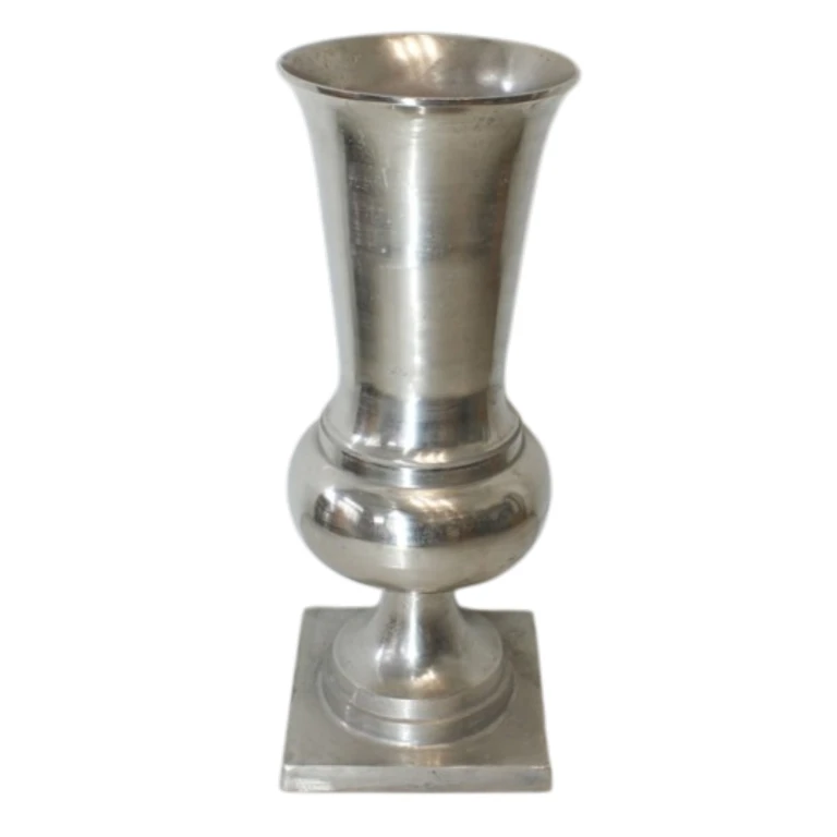 Vaso - 86 cm - argento - alluminio