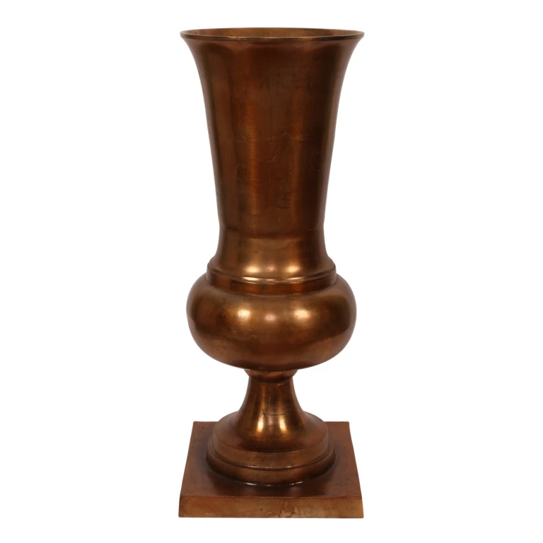 Vaso - 86 cm - bronzo antico - alluminio