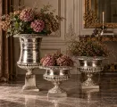 Dutch Style Bloempot Urn - 45 cm - Zilver - Aluminium
