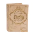 Scatola portaoggetti a forma di libro - 20 cm - verde - ecopelle - 1 pezzo
