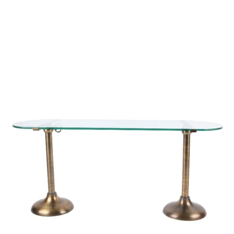 Vassoio per torte 90 cm oro ottone & vetro