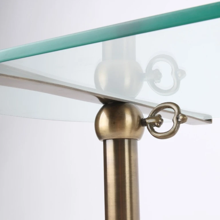 Vassoio per torte 90 cm oro ottone & vetro