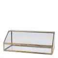 Vetrina - oro - rame e vetro - 30 x 12 cm - 1 pezzo