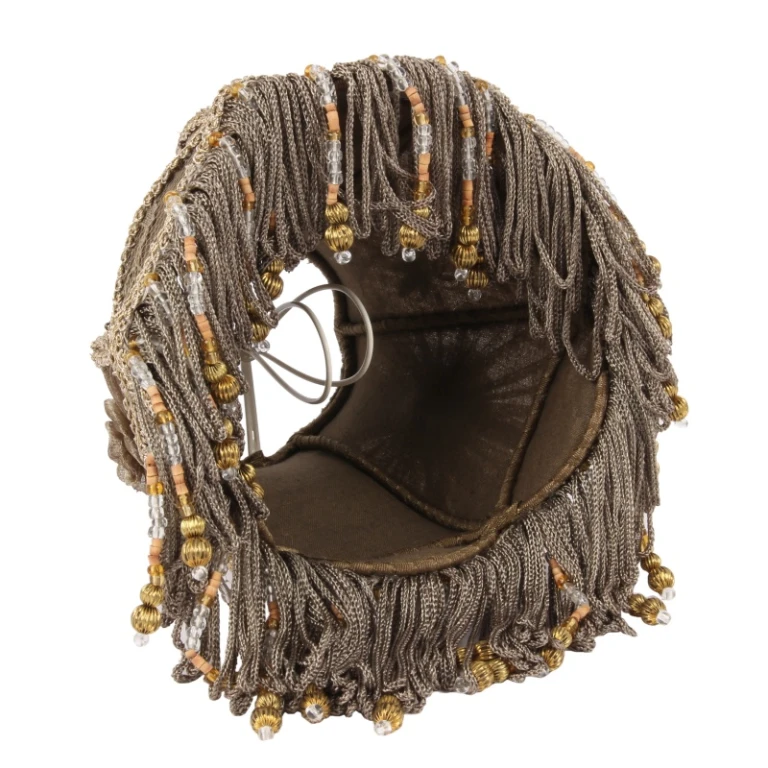 Parabrezza Vittoriano Clip-On - 15 cm - taupe - tessuto