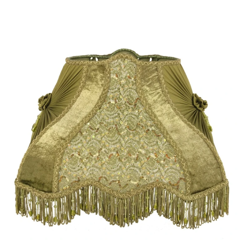 Parabrezza Victorian Rettangolare - 40 cm - Verde - Tessuto