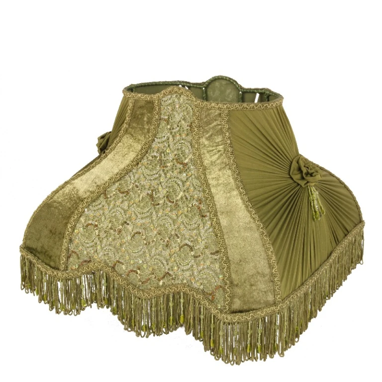 Parabrezza Victorian Rettangolare - 40 cm - Verde - Tessuto