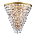 Lampadario in Stile Olandese Kensington 65 cm - Oro - Ferro e Vetro