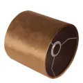 Lampenkap Cilinder - 20 cm - goud - stof