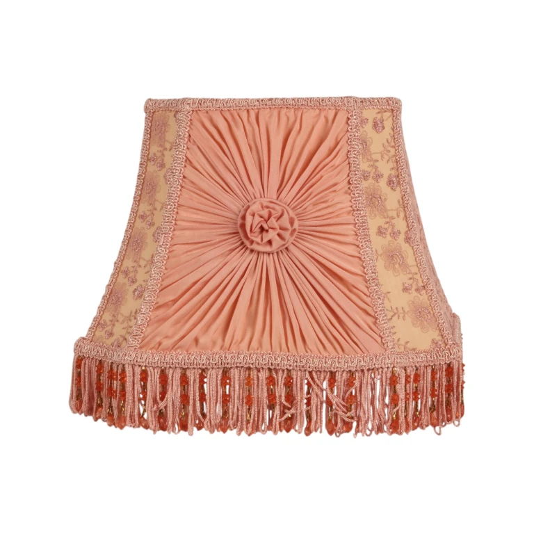 Parabrezza Victorian Quadrato - 30 cm - Rosa - Tessuto