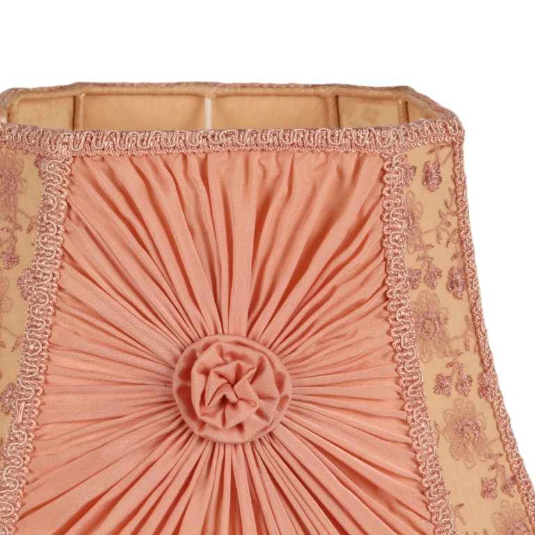 Parabrezza Victorian Quadrato - 30 cm - Rosa - Tessuto