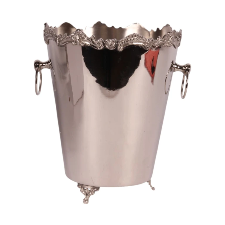 Raffreddatore per vino - argento - ottone - 28 cm - 1 pezzo