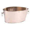 Champagnekoeler met handvatten - zilver - 21 cm