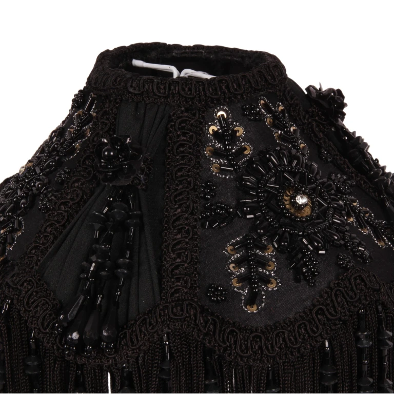 Parabrezza Victorian Dome - 18 cm - nero - tessuto