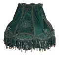 Lampenkap Victorian Dome - 30 cm - turquoise - stof
